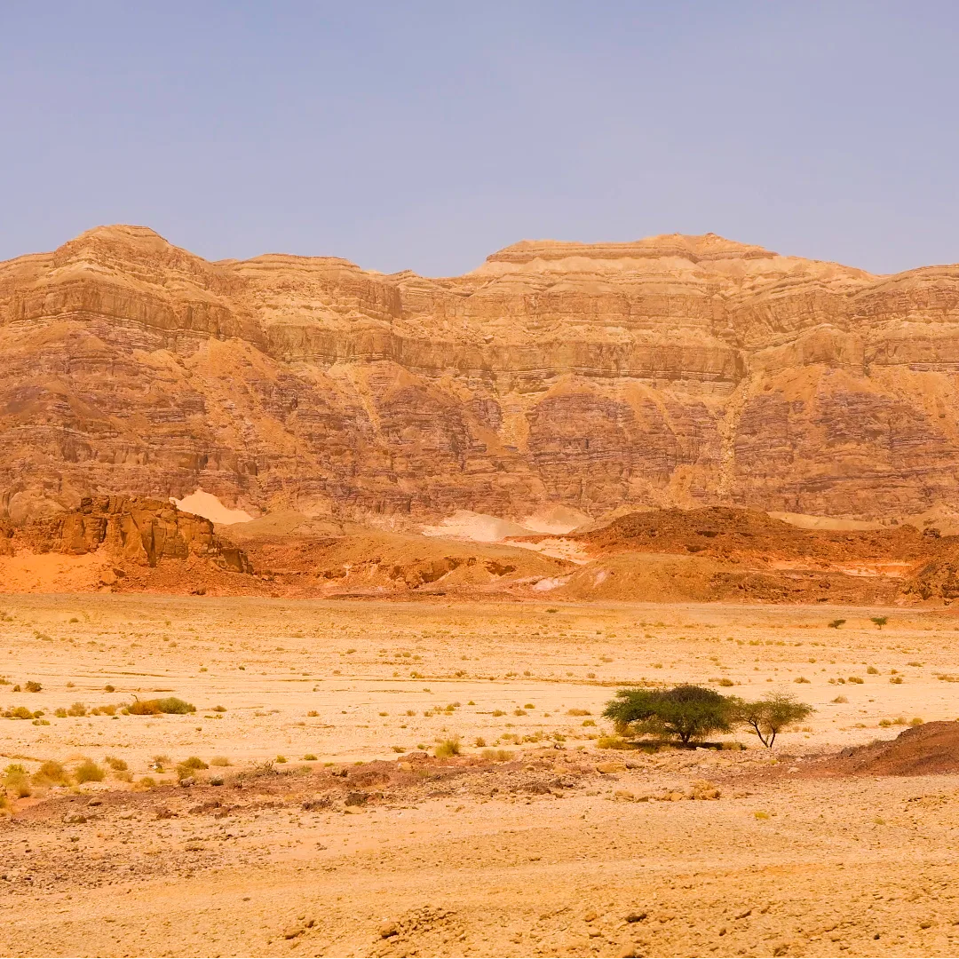 Formaciones de roca en el desierto de Israel